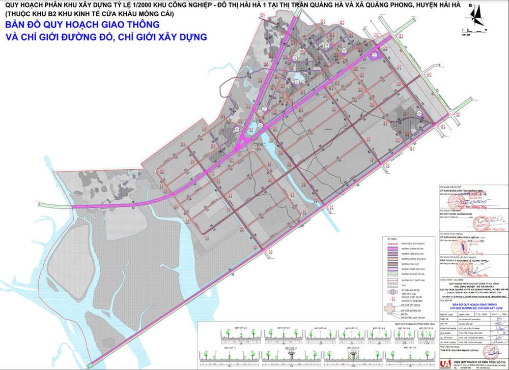 Bản đồ Quy hoạch giao thông, chỉ giới đường đỏ, chỉ giới xây dựng